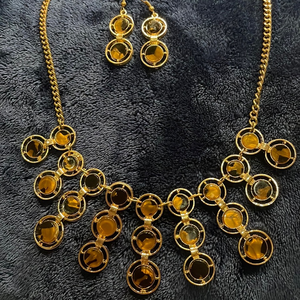 Fashion jewelry necklace earring set
